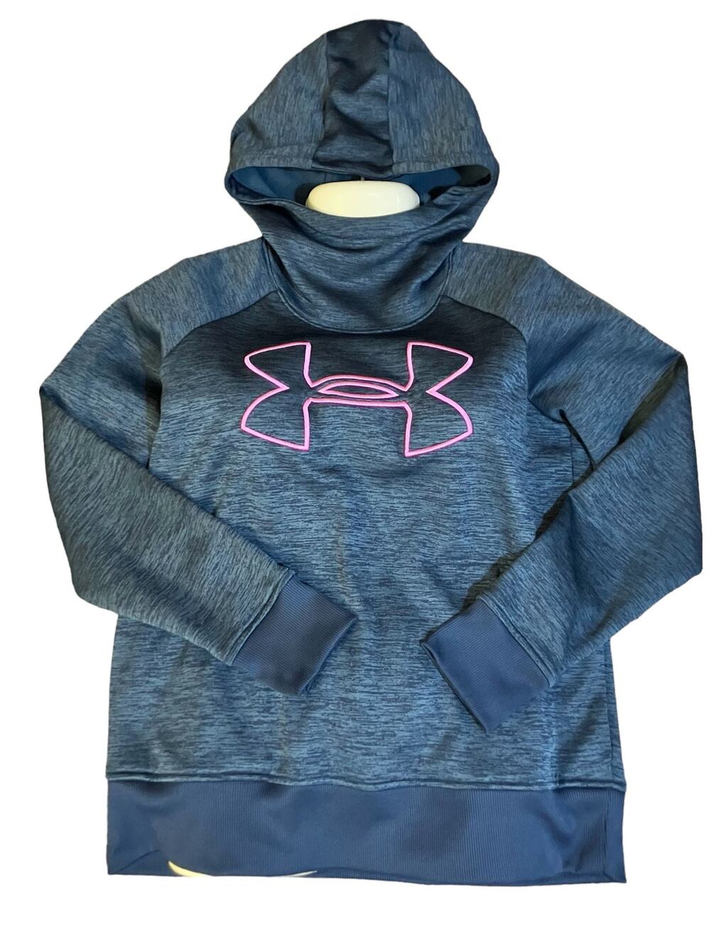 Under Armour Women's Navy w/ Purple Activewear Sweatshirt/ Hoodie | Size M